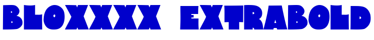 Bloxxxx ExtraBold 字体